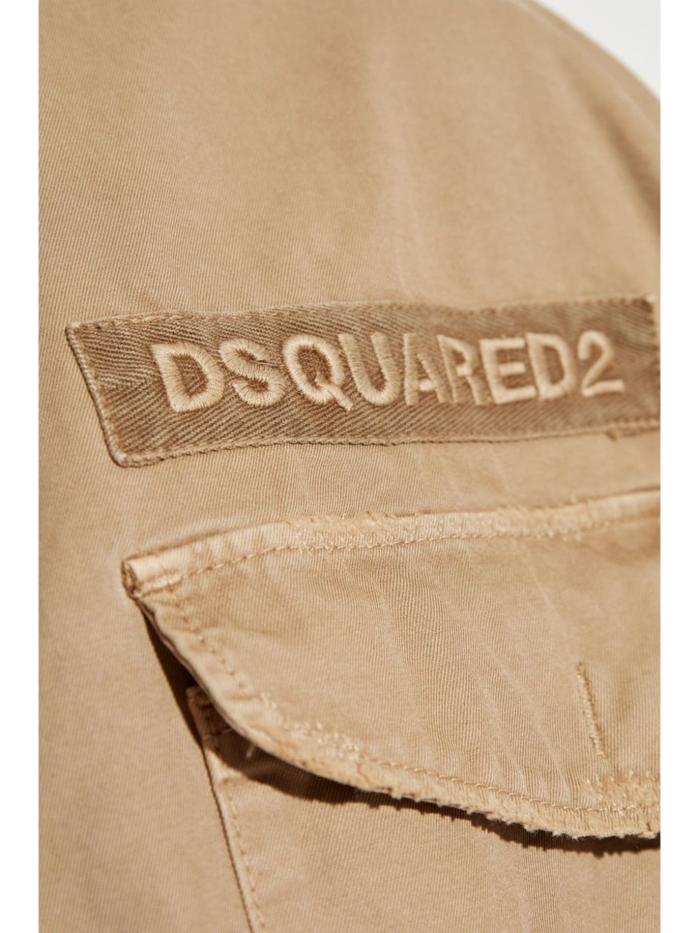 DSQUARED2 logo-appliqued military jacket Women