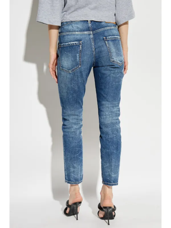DSQUARED2 Faded Tapered Jeans | Blue | FARFETCH
