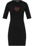 DSQUARED2 logo-embellished cotton mini dress - Black