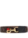 Moschino logo-jacquard dog leash - Brown