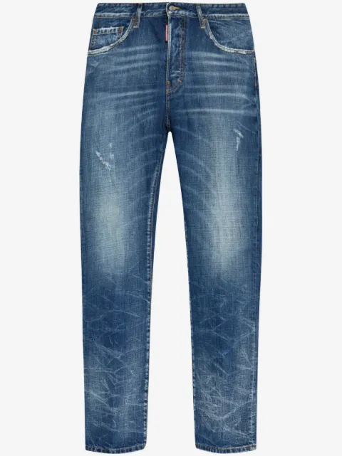 DSQUARED2 layered distressed jeans