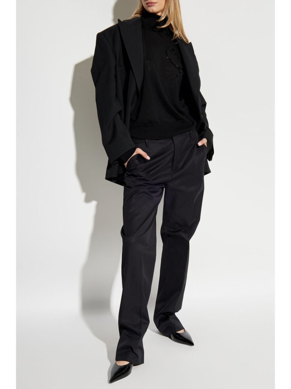 Shop Dsquared2 Tapered Trousers In Black