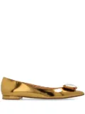 Gianvito Rossi 10mm gem-emebellished ballerinas - Gold