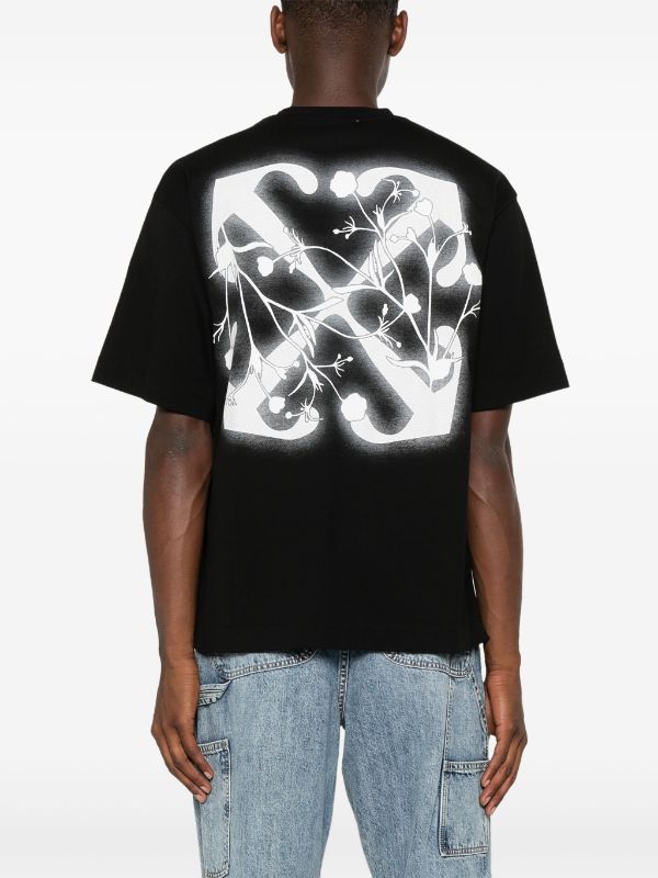 Off-White Flower Arrow t-shirt | Svart | FARFETCH SE