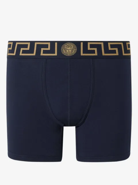 Versace cotton-jersey long trunks