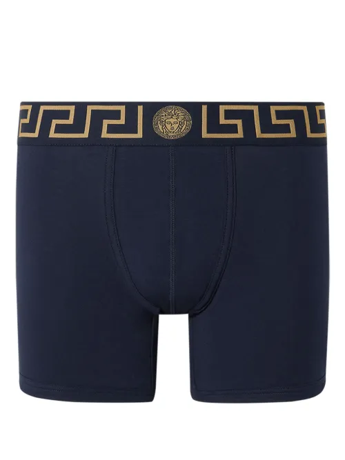 Versace boxer Greca Border - Bleu - Versace - Modalova