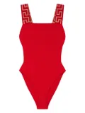 Versace Greca Border one-piece swimsuit - Red