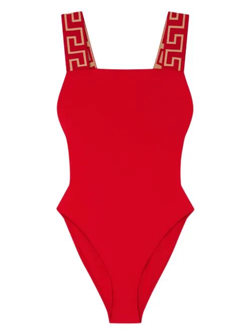 Maillot de bain à bord Greca - Versace - Modalova