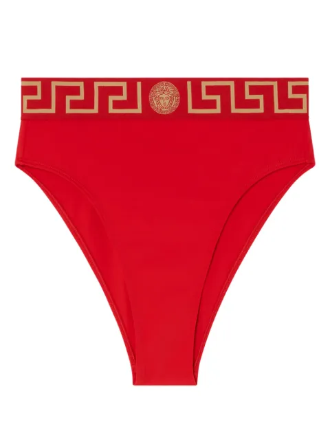 Versace Greca Border high-waist bikini bottoms