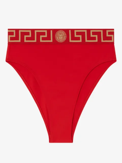 Versace højtaljet Greca Border bikiniunderdel
