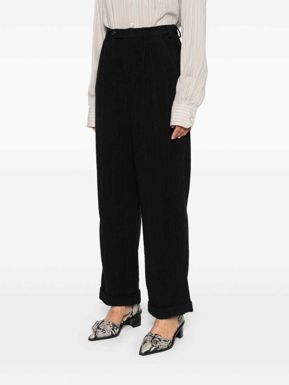 Shop Apc Melissa Trousers In Black