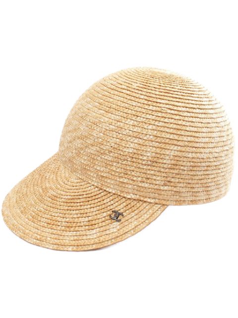 HOT SALE CHANEL 1986-1988 straw cap Women