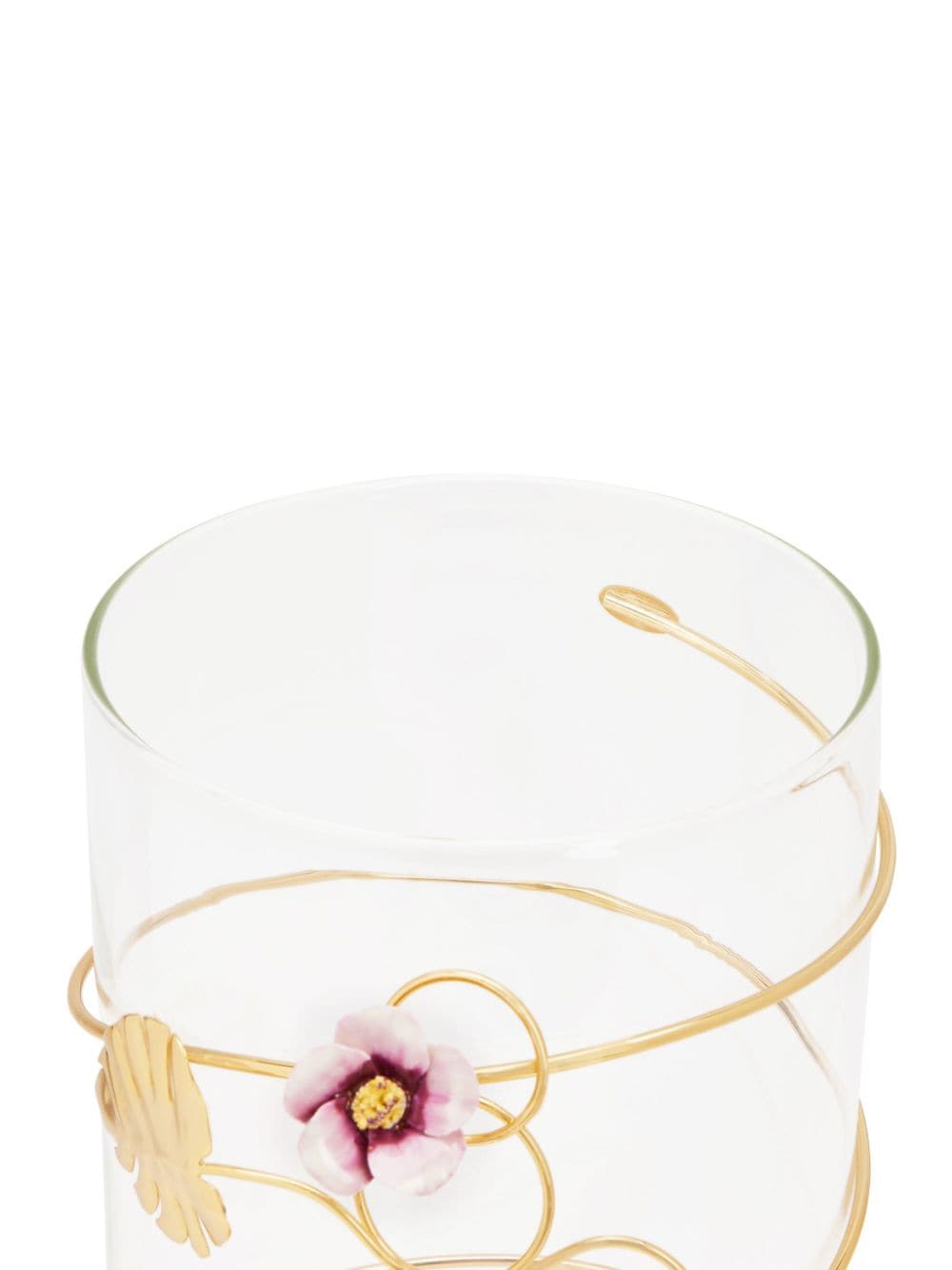 VILLARI Ibiscus Medium candle holder - CLEAR