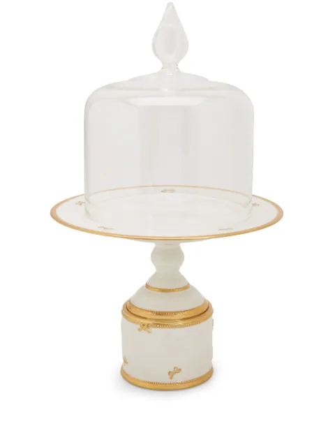 VILLARI embossed bow detailing cake stand