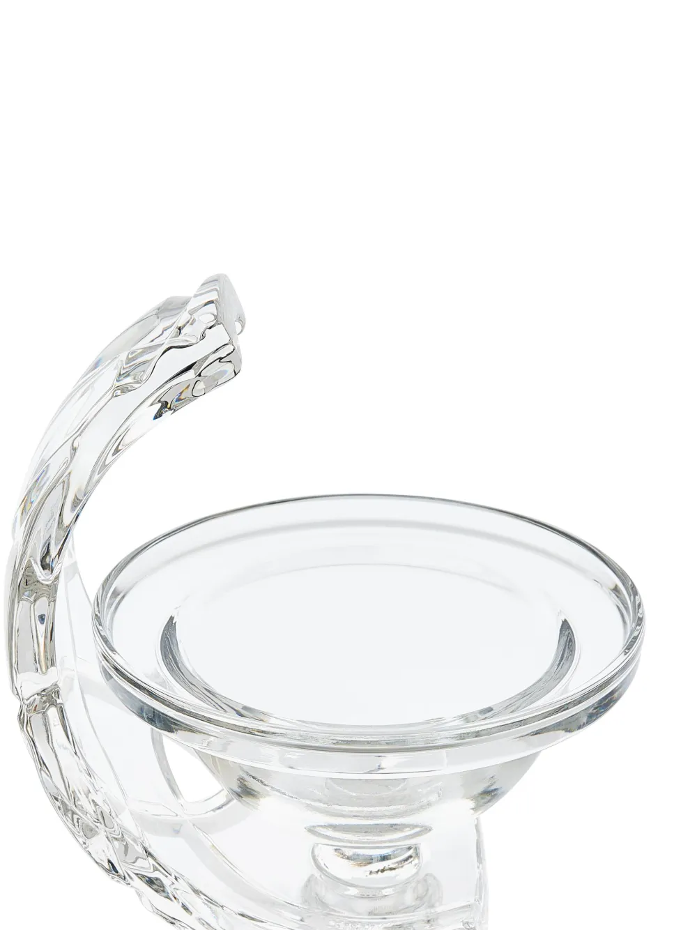 Mario Cioni & C Crystal Candle Holder In White
