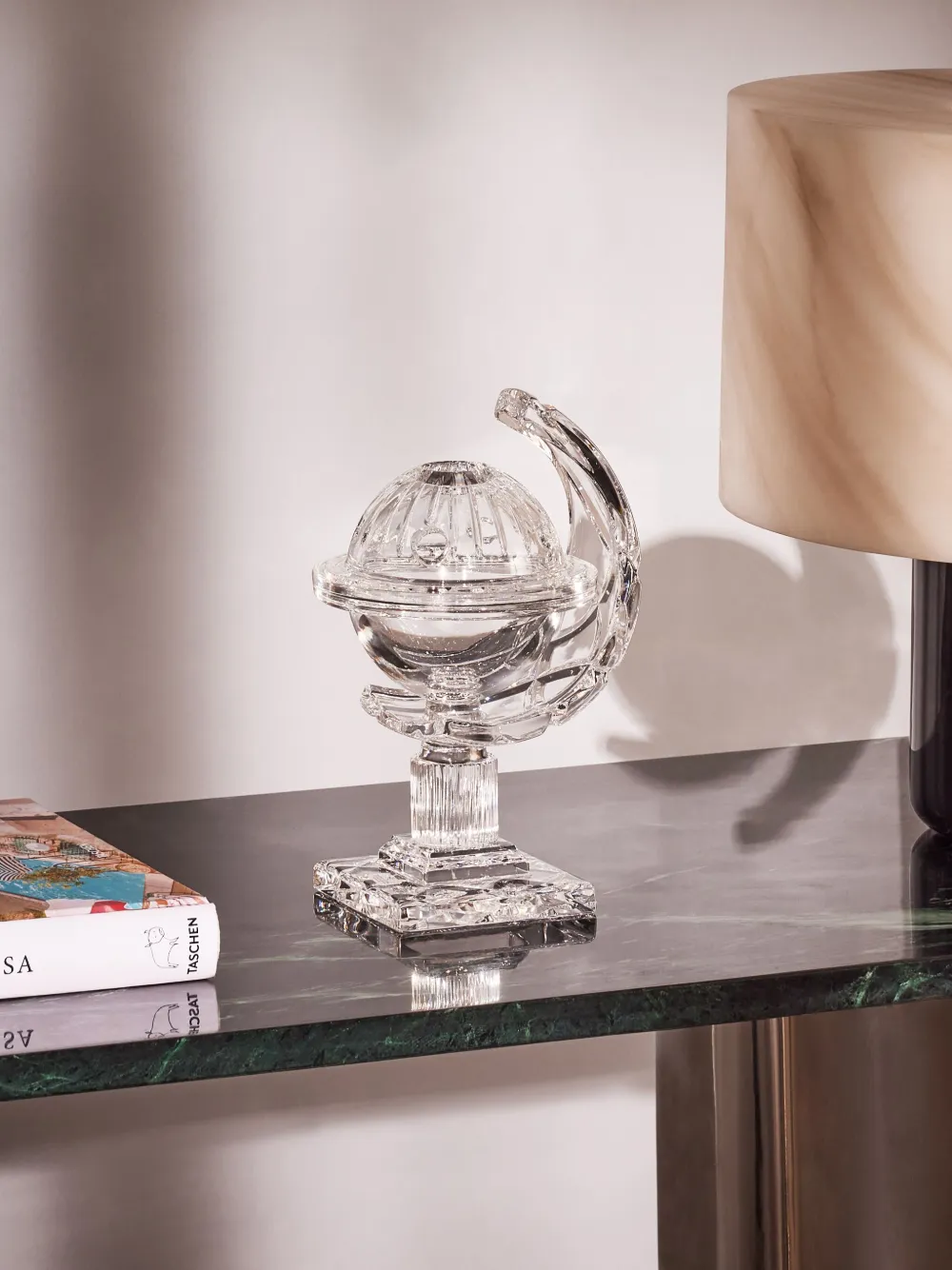Mario Cioni & C Crystal Candle Holder In White