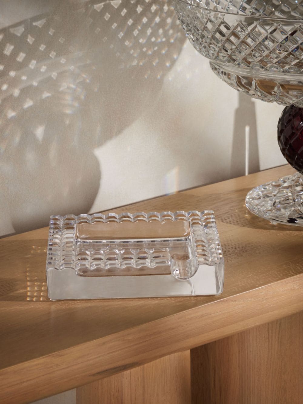 Shop Mario Cioni & C Transparent-design Tray In White