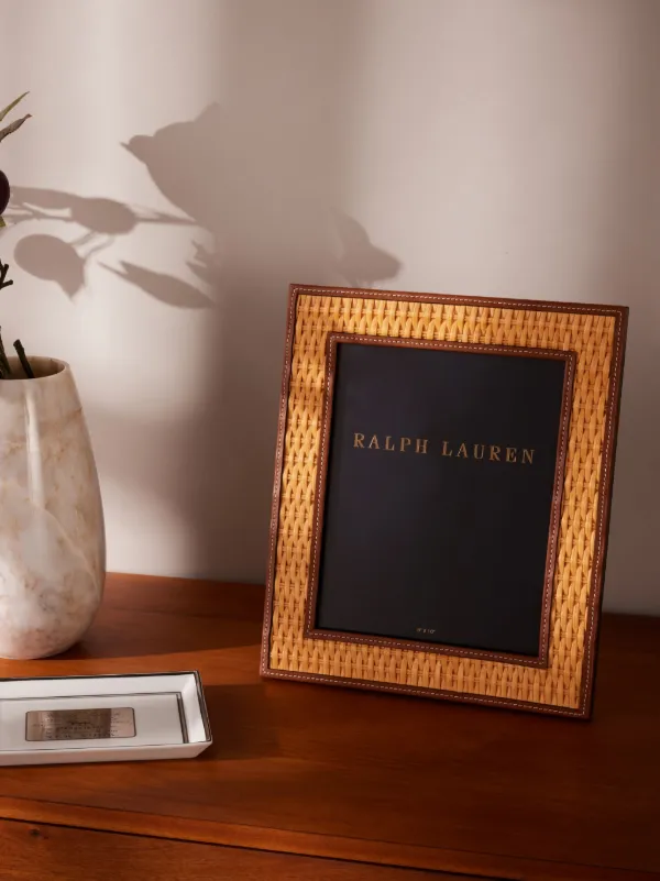 Ralph Lauren Home Interwoven Rattan Picture Frame | Neutrals