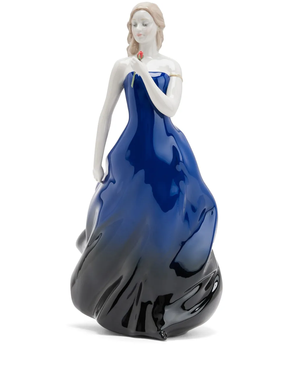 Lladró Rose Ball Sculpture | Blue | Image 1