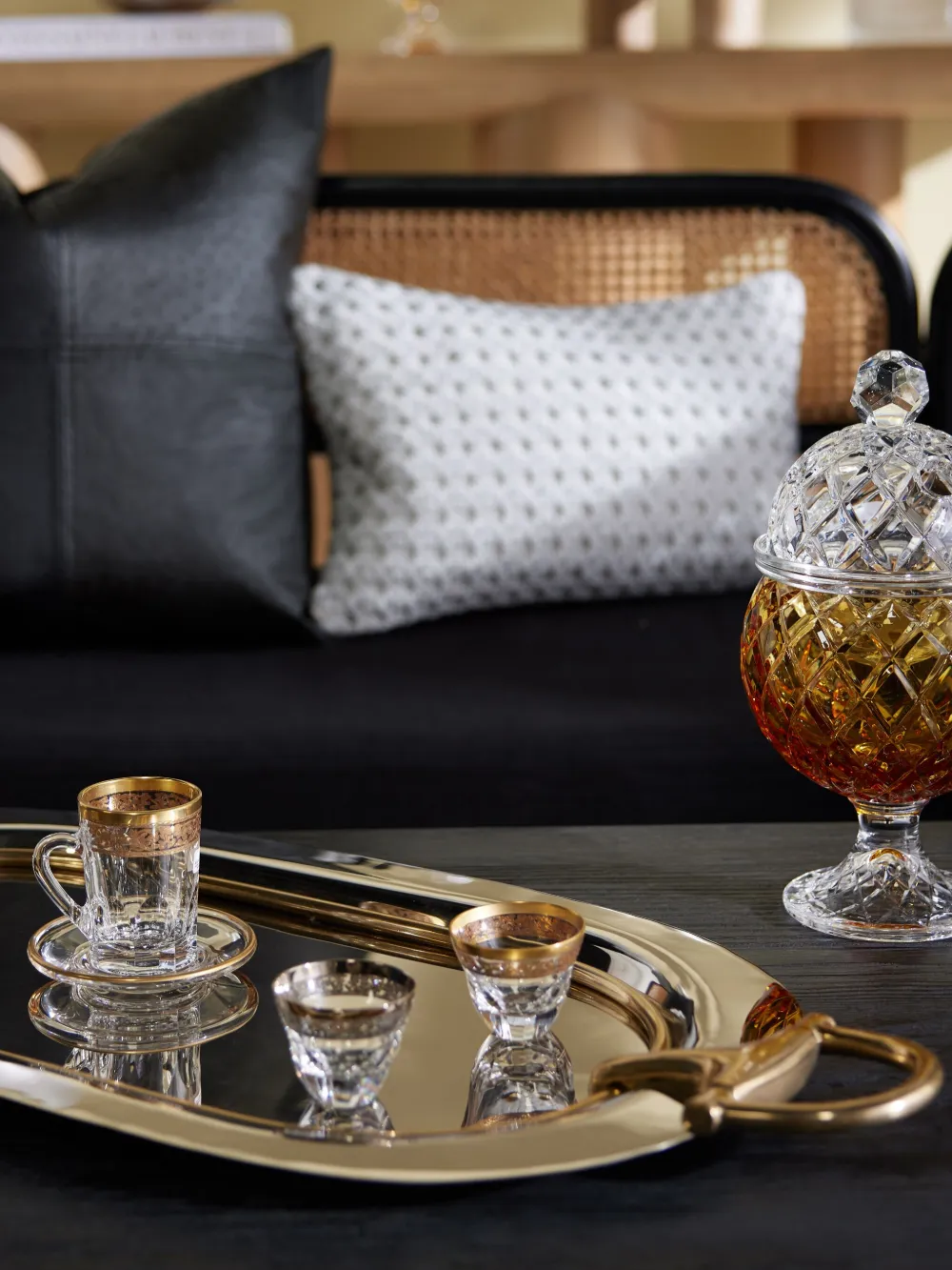 Mario Cioni & C Crystal Tea Set In White