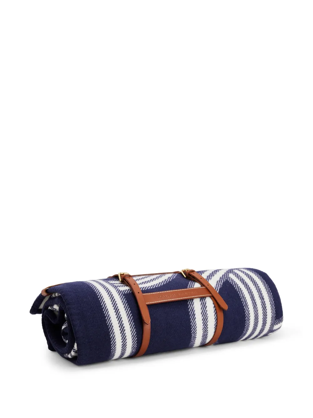 Polo Ralph Lauren Logo Pattern Knitted Blanket In Blue