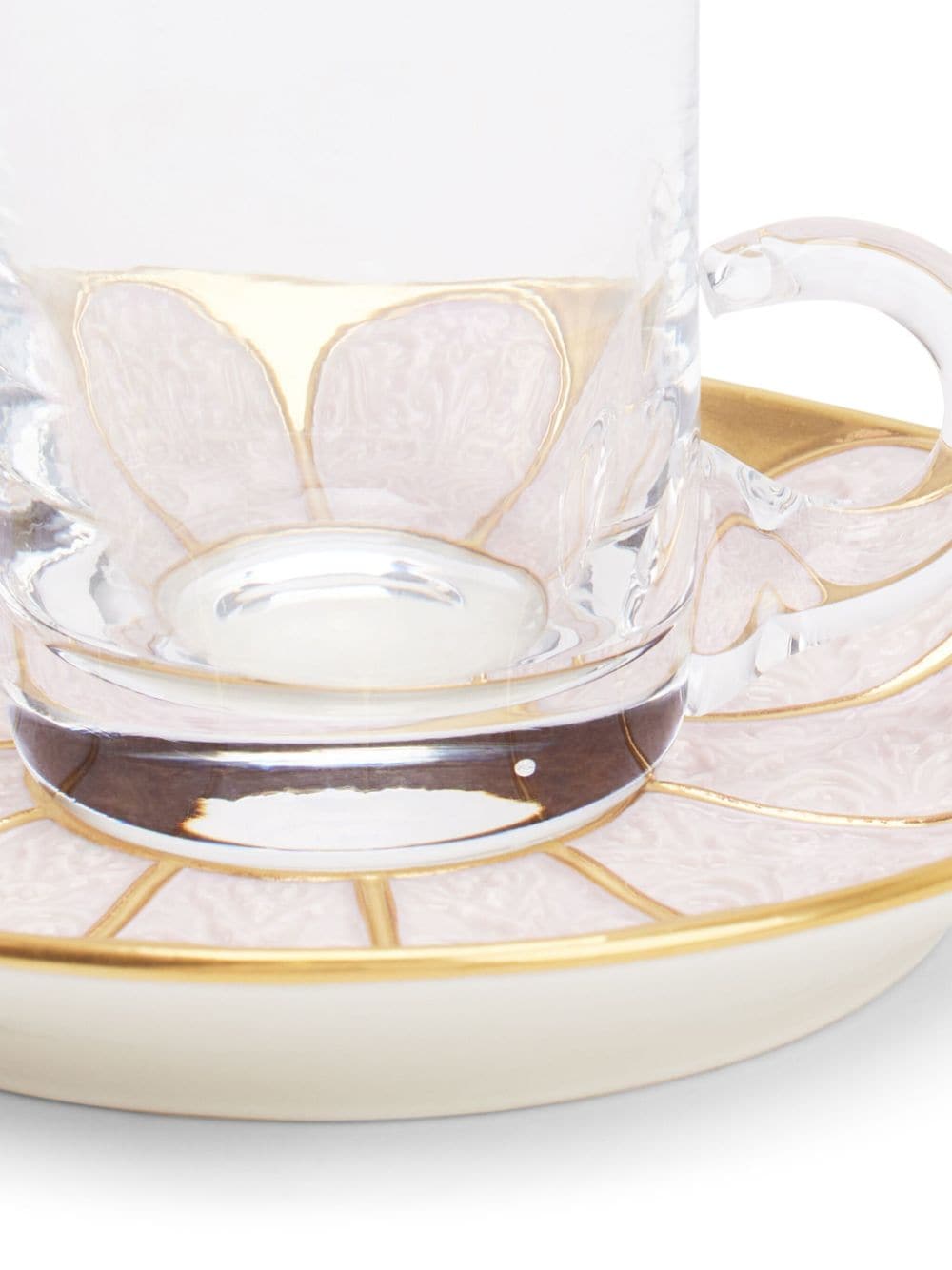 VILLARI Acapulco tea cup and saucer set - Roze