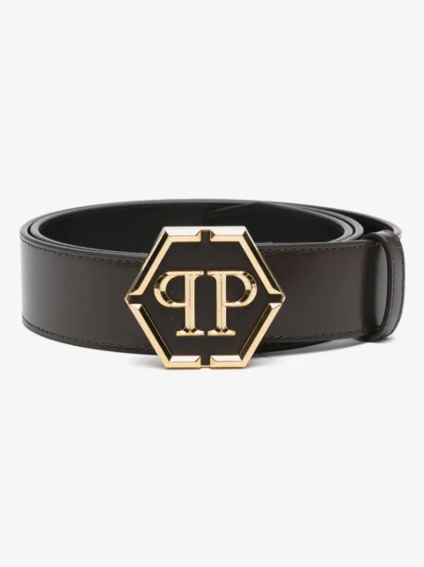 Philipp Plein logo-buckle belt