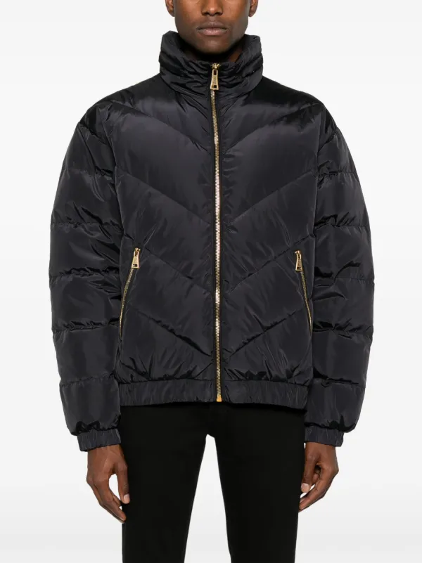 VERSACE JEANS COUTURE ジャケット　ロゴジップ　黒　M Versace Jeans Couture ロゴ ジャケット | ブラック | FARFETCH JP