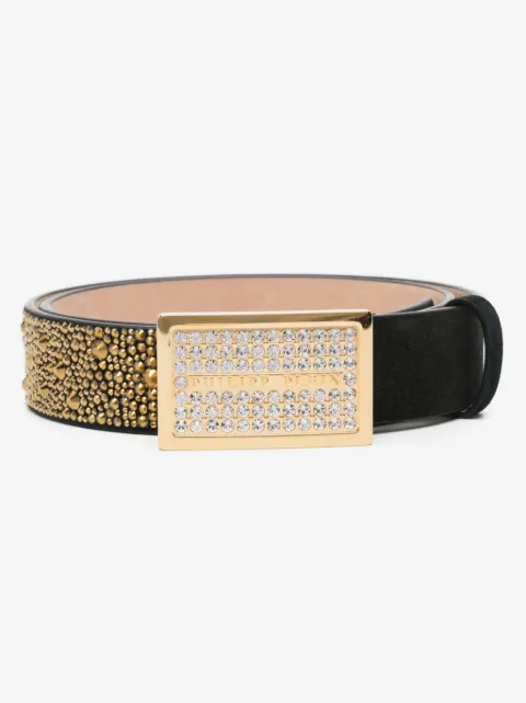 Philipp Plein leopard leather belt