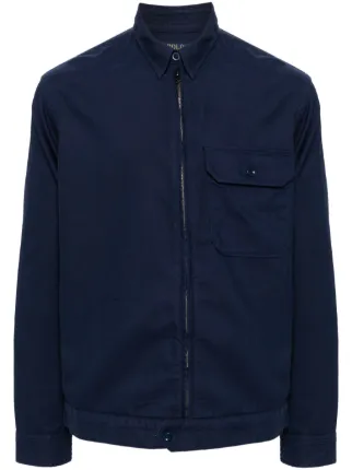 POLO Ralph Lauren ジップジャケット 90s Polo Ralph Lauren Leather Drizzler Jacket 深緑 L ポロ