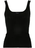 Mugler knitted tank top - Black