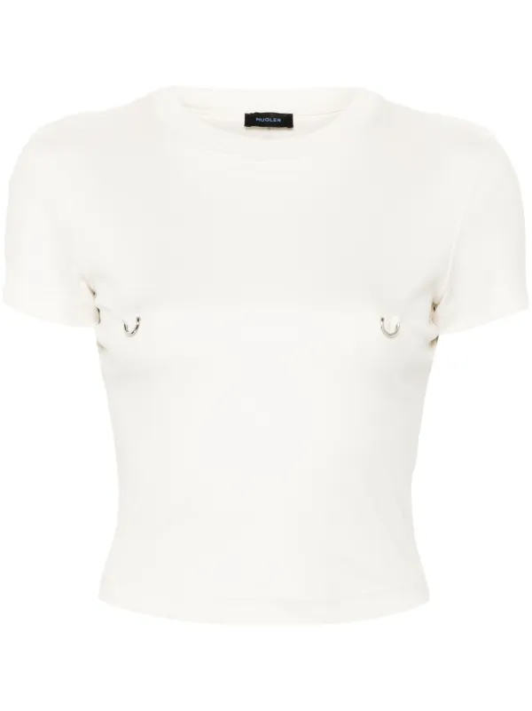 【関税込み】Mugler ホワイト Pierced ベビーTシャツ white pierced baby t-shirt | MUGLER Official Website – Mugler