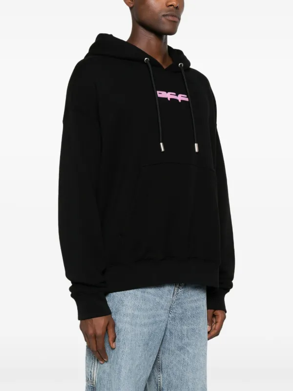 OFF-WHITE ブラック パーカー 3日限りの特別価格 Off-White パーカー フーディ オフホワイト