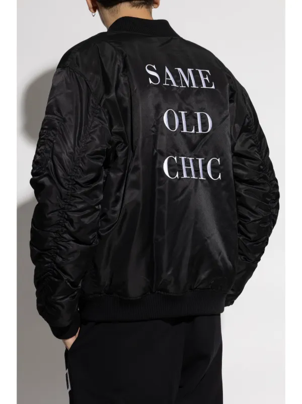 Moschino zip-up Padded Bomber Jacket | Black | FARFETCH ID