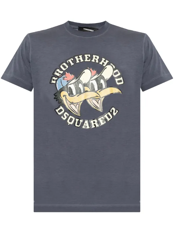 DSQUARED2 Brotherhood Tシャツ | ブルー | FARFETCH JP