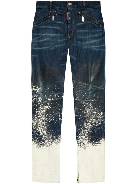 DSQUARED2 paint-splatter jeans Men