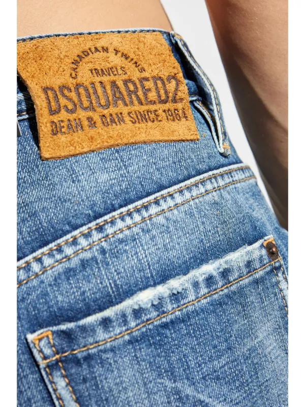DSQUARED2 フェイデッド ジーンズ | ブルー | FARFETCH JP