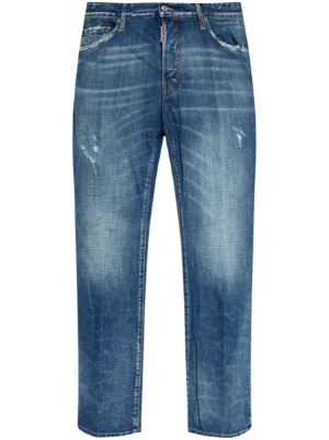 DSQUARED2 paint-splatter Jeans | Blue | FARFETCH CA