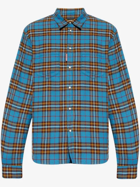 DSQUARED2 checked cotton shirt