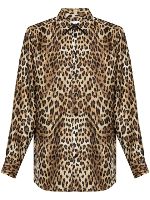 Moschino leopard-print shirt