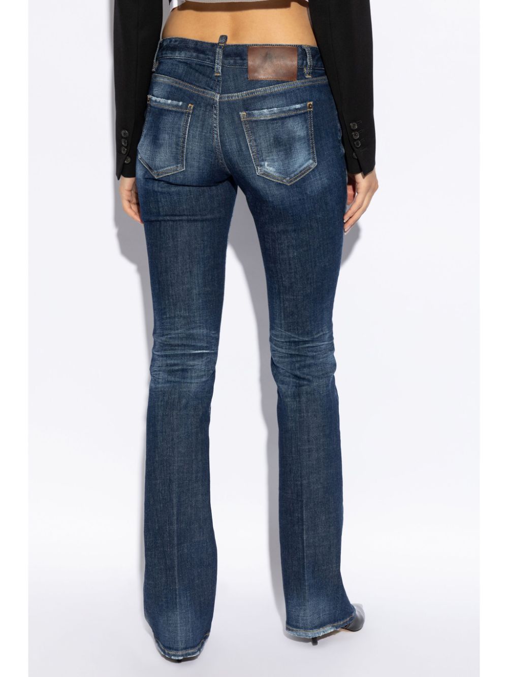 Shop Dsquared2 Mid-waist Flared Jeans In Blue