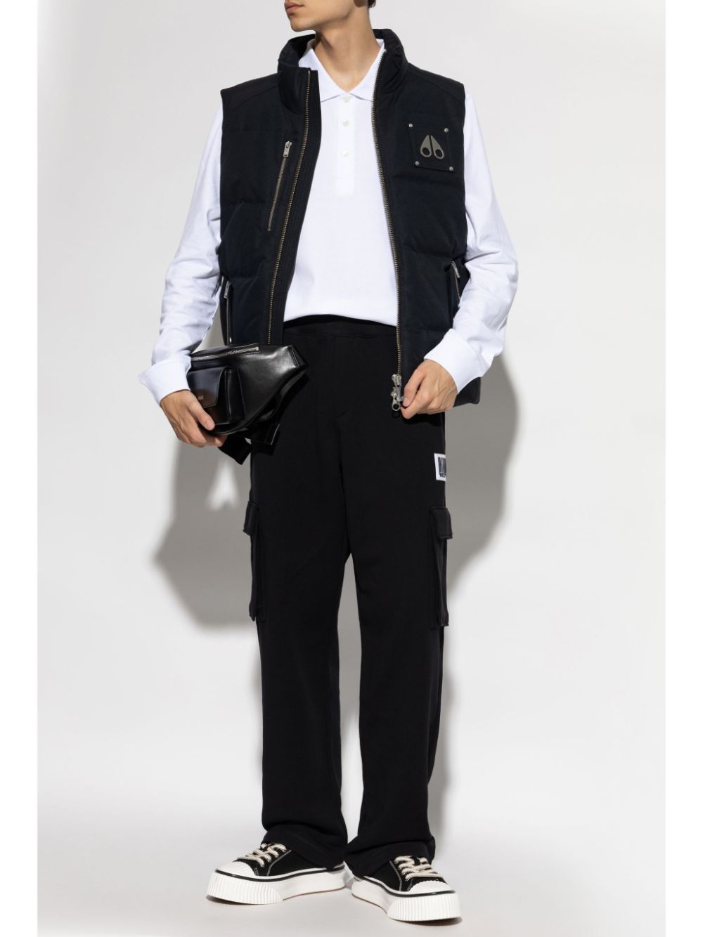 Moschino Logo patch track pants - Zwart