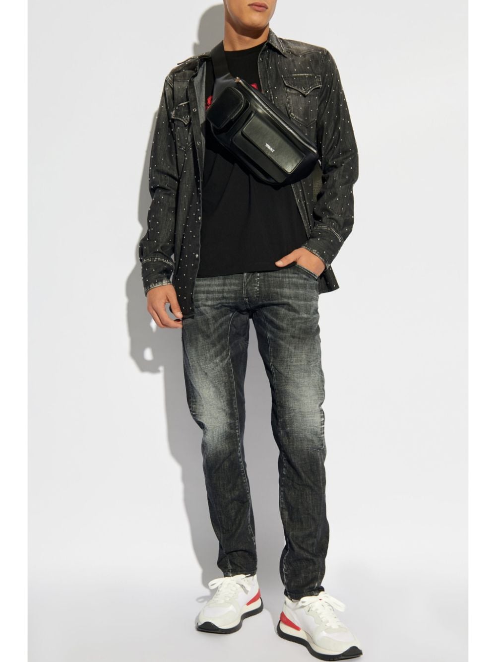 DSQUARED2 Denim overhemd - Zwart