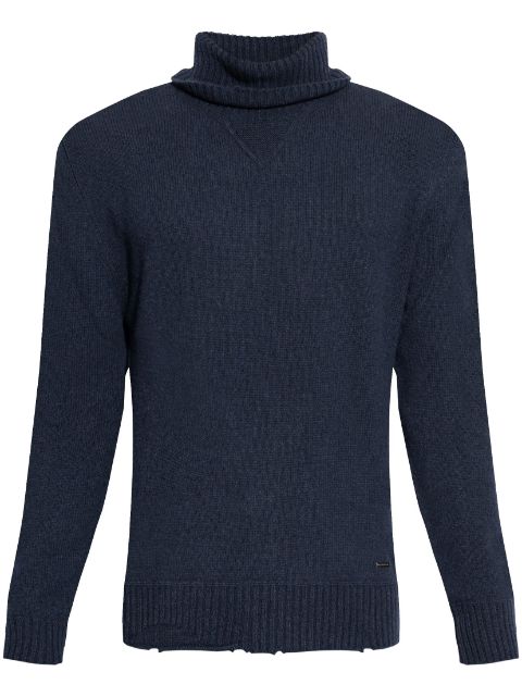 DSQUARED2 Midnight blue turtle neck Men