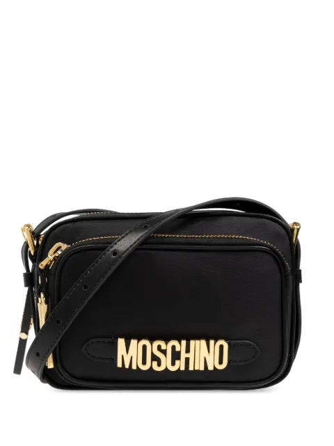 Moschino logo plaque cross bag 