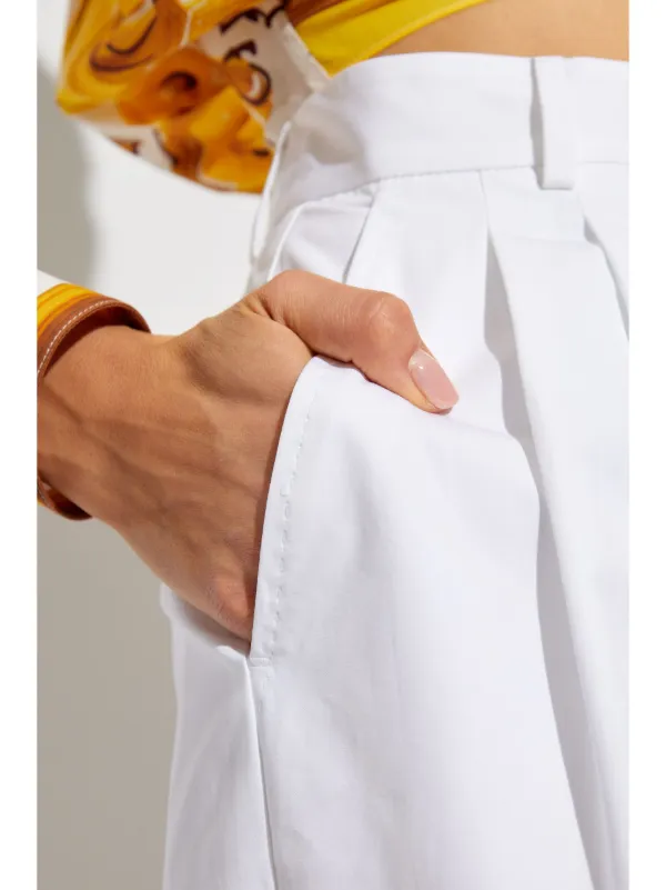 Dolce & Gabbana Tailored Tapered Trousers | White | FARFETCH