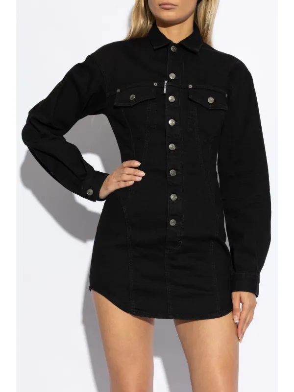 ワンピース DSQUARED2 Woman Dress Black S80CT0026S23009 980 DSQUARED2 | Black Women's Sheath Dress | YOOX