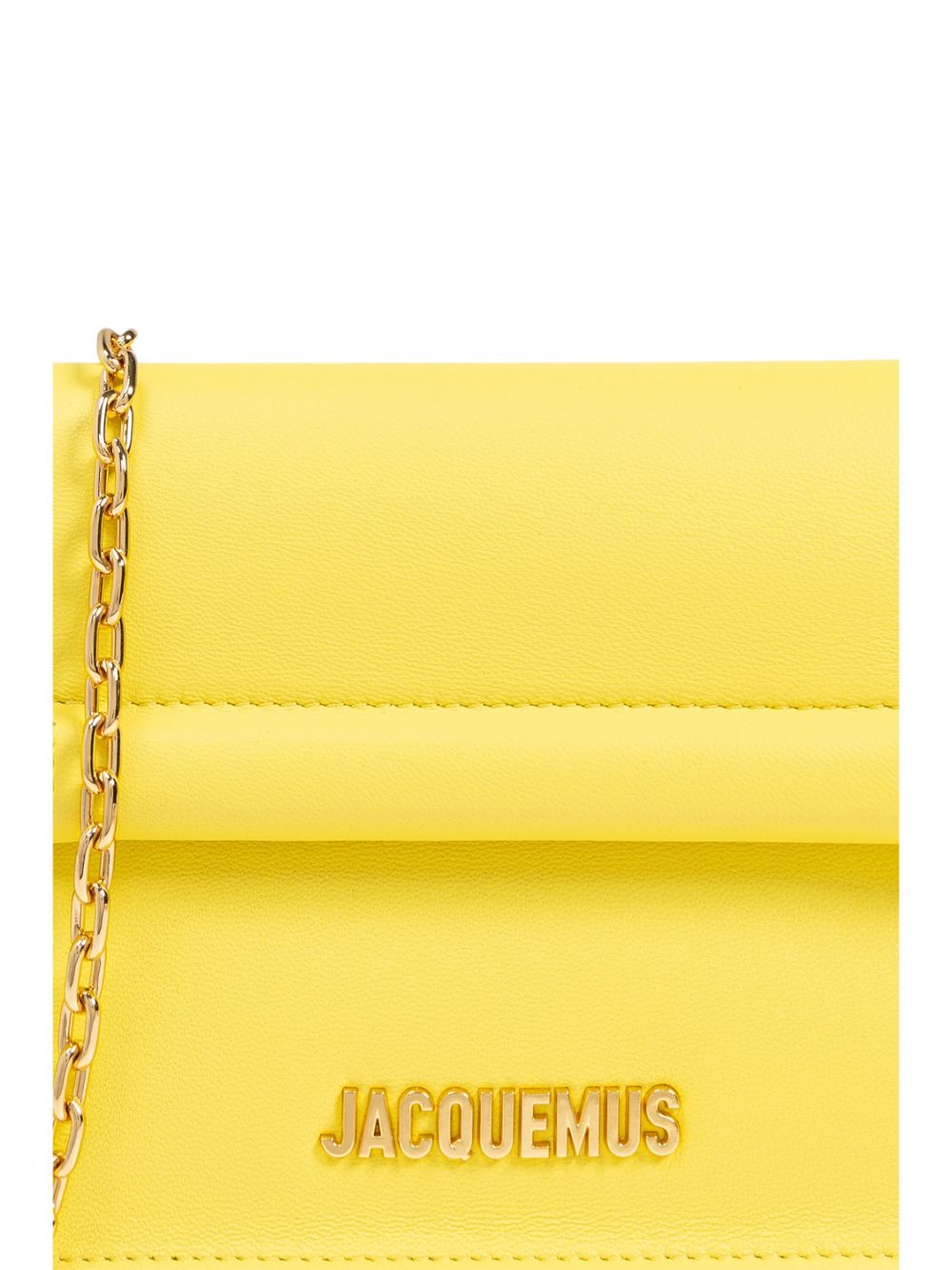 Jacquemus logo-lettering clutch bag Women