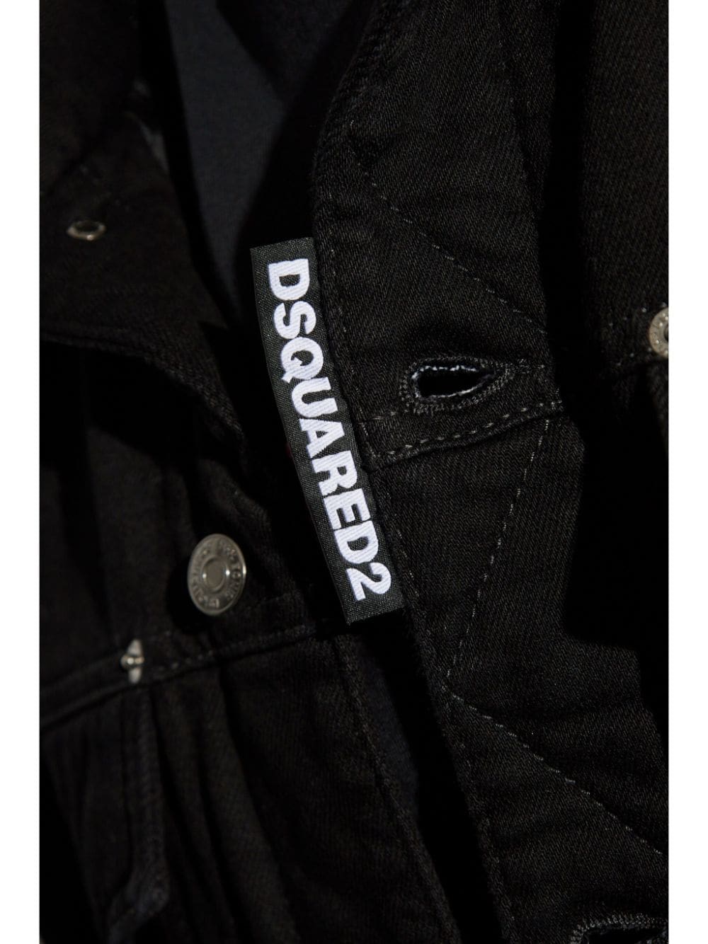 Shop Dsquared2 Denim Jacket In Black