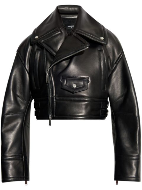 DSQUARED2 leather jacket Women